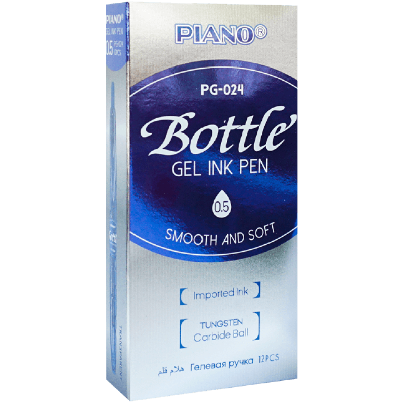 Pix cu mecanism de 0.5 MM, Piano, PG-024, cu mina albastra si corp transparent